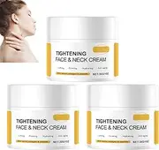 Neck Firming Cream, Face & Neck Tightening Cream with Retinol & Collagen, Hydrating, Anti-Aging, Reduce Wrinkles Fine Lines and Double Chins, Tightening Sagging Skin, Improve Skin Elasticity (3pcs)
