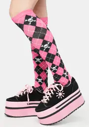 [dELiA*s by Dolls Kill] Coming For Me Argyle Socks