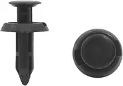 uxcell 50 Pcs 6mm Hole Dia Plastic Fastener Door Panel Clips Push Type Rivet Retainer Bumper Pin, 50 Pack