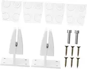 COOPHYA 2Pcs Type Desktop Privacy Panel Clamps Screen Partition Brackets for Office Desk High End Glass Baffle Clips for Conference Tables and Computer Desks Random Color