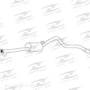 Redback Mufflers Bolt-On to suit Hilux Yn/Rn85 Muff - M7785