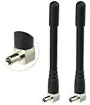 Eightwood 2pcs Mini Rubber 4G LTE Antenna,TS9 Right Angle Mobile Hotspot Antenna