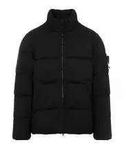 Stone Island Logo Patch Zipped Padded Jacket XL,L,XXL,M black