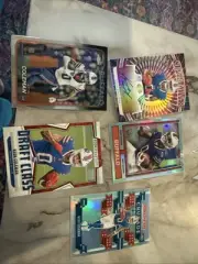 Keon Coleman Autograph Card Numbered 58/99 And 4 Cards