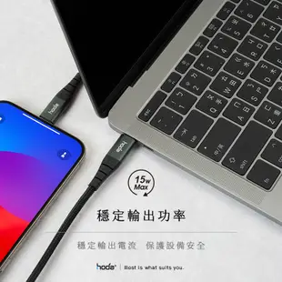 hoda 充電線 iPhone 15 Pro Max 三星 Type-C USB 充電線 尼龍編織 快速充電傳輸線