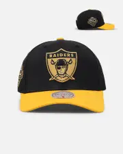[MITCHELL & NESS] Mitchell & Ness Las Vegas Raiders "Enter The Dragon" Pro Crown Snapback Black/ochre - Size ONE ONE Black/Ochre