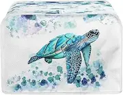 ZFRXIGN Hippie Sea Turtle Toaster Covers Toaster Dust Cover Toaster Bag Kitchen Appliance Covers Toaster Oven Dustproof Cover Machine Washable Aqua Blue, M - 4 Slice (P5823130105)
