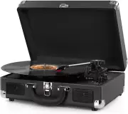 Vinyl Record Player Wireless Turntable Bluetooth 3-Speed Portable Vintag...