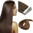 Tape in Human Hair Extensions Seamless Adhesive Skin Wefts European Remy Hair AU