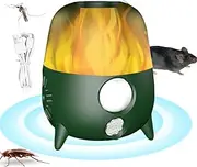 Mice Sound Repeller Indoor,Electronic Ultrasonic Mice Driver Controller - Intelligent Animal Driving Devices, Simulate Alarm Flame Lamp for Car Engines