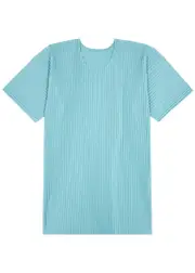 Homme Plissé Issey Miyake Pleated Jersey T-shirt - Light Blue - 2 2