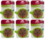 Playtex Twist n Click Snacker with Lid, Green (6 Pack)