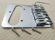 Warmtone Custom Guitars Tele Style Bridge Series #1 6 Saddles Hardtail- Chrome