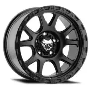 17x9 Mamba 599B M27 Matte Black Wheel 6x5.5 (-12mm) (for: Mazda)