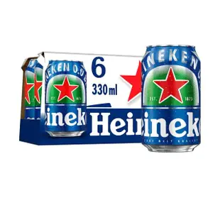 【Heineken 海尼根】海尼根0.0零酒精-鋁罐裝330mlx6入(集點加價購)