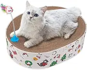 Oval Cat Scratcher Cardboard,Cat Scratch Posts,Durable Recycle Scratching Board for Furniture Protector scraching Trees Towers