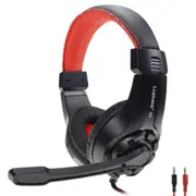 LPS G1 3.5mm Wired Omnidirectional Gaming Headphone Headset with Microphone for PS4 XBOX BLACK COLOR