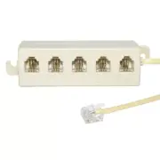 Xiwai RJ11 To RJ12 Cable 6P4C Telephone Phone Modular Jack Line Splitter Cable