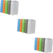3sets HDD Enclosure Case 2.5 Inch Hard Drive Storage Box External Ssd Enclosure Anti-Static Shockproof Design 5pcs*3