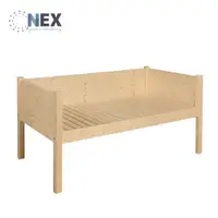 在飛比找ETMall東森購物網優惠-【NEX】簡約松木床架 護欄單人床3.5尺 嬰兒床邊床(拼接
