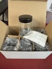 pampered chef spice nib set glass jars blank labels organizer pullouts RARE