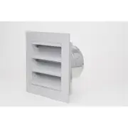 Pacific Air 125mm Aluminium Weatherproof Louvre Vent