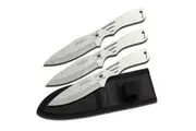 Perfect Point Silver Spider Throwing Knives w/ Sheath 203mm (K-RC-179-3)