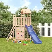 Outdoor Playset Solid Wood Pine,Swing Sets & Playsets 38.98KG-3155888