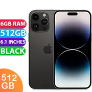 Apple iPhone 14 PRO (512GB, Black) Australian Stock - Refurbished (Excellent)