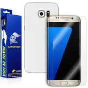ArmorSuit-Samsung Galaxy S7 Edge Screen+White Carbon Fiber Skin Protector USA