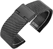 FKMBD 18mm 20mm 22mm 24mm Universal Milanese Replacement Wrist Belt Bracelet Stainless Steel Mesh Watch Strap Watchbands