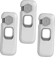 CATIEBYE 3pcs Safety Locks Pinch Protective Cabinet Locks for Cupboards Refrigerator Doors Durable Material Easy to Install Safety