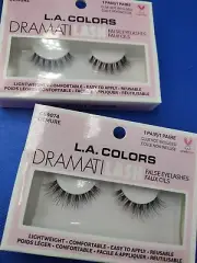 L.A. Colors DRAMITLASH, false eyelashes, 2 pack Demure