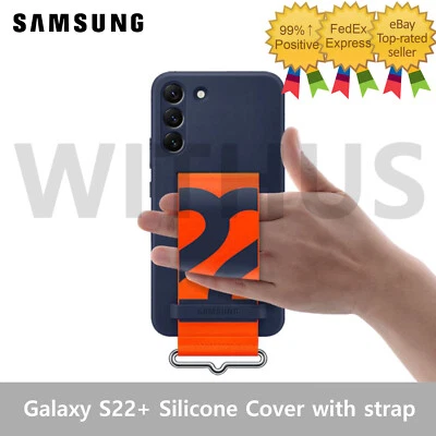 SAMSUNG Galaxy S22+ Silicone Cover with strap Official case_EF-GS906