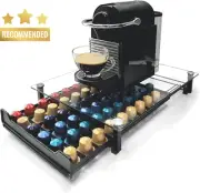 Coffee Pod Holder Storage Drawer Compatible with Nespresso Coffee Pods Kitchen O