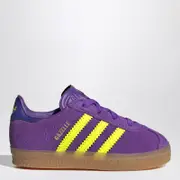 [adidas Originals] Gazelle Active Purple/Solar Yellow Sneaker with elasticated laces 19 IT Purple