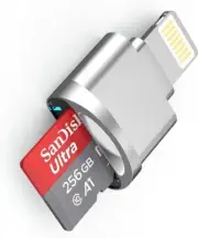 Micro SD Card Reader for Iphone Ipad,[Mfi Certified] Lightning to Micro SD/TF Ca