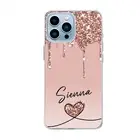 Silicone Case Chic Personalised Phone Cover For iPhone 16 15 14 Pro Max 13 12 8