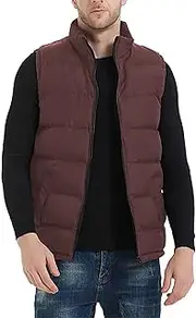 [MADHERO] Men's Puffer Vest Stand Collar Quilted Sleeveless Jacket Outerwear