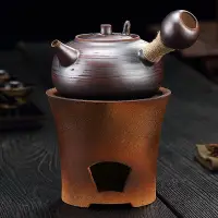 在飛比找Yahoo!奇摩拍賣優惠-圍爐煮茶壺燒水泡茶家用煮茶爐炭爐側把陶壺碳爐燒炭小火爐煮茶器