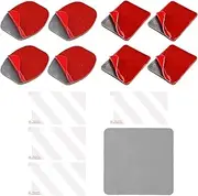 8pcs Sticky Adhesive Pads & 4pcs Windshield Sticker for Dash Cam Sticky Pads Electrostatic Stickers Compatible with Nextbase Dash Cam Series 2-122, 222, 322GW, 422GW, 522GW, 622GW