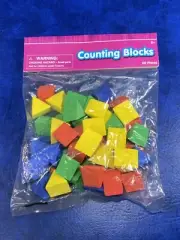 1" EVA Foam Counting Blocks Triangle Shape Primary Colors Homeschool Math School