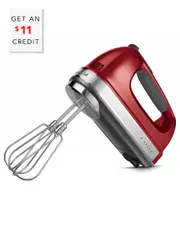 KitchenAid 9-Speed Hand Mixer with Turbo Beater II Accessories with $11 Credit