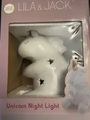 Lila & Jack Unicorn Cordless Ceramic Night Light