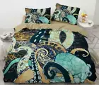 3D Abstract Art Octopus Duvet Cover Bedding Set Doona Quilt Cover Pillow Case