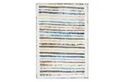 Marlow Floor Rug 200x290cm Plush Short Pile Stripe
