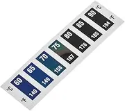 HALLMERS 60 to 90 Degrees Celsius (140-194 Fahrenheit) Temperature Sensitive Sticker - Barista Milk Steaming Coffee Making Food & Beverage Thermometer Label Self Adhesive Decal Tag