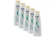 5PK Dove 320ml Shampoo Hydrating Daily Care For Normal/Fine Hair Lightweight