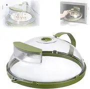 2 in 1 Microwave Cover Steamer, Microwave Cover with Water Steamer, Microwave Splatter Cover with Steamer, Microwave Lid Cover for Food, Microwave Food Cover Steamer, Kitchen Gadgets Accessories (A)