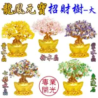 在飛比找松果購物優惠-【168開運坊】水晶招財樹【招財進寶~龍鳳元寶招財樹-發財樹